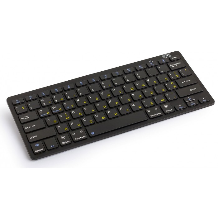 Бездротова клавіатура HQ-Tech KB-105BT, Black, Bluetooth 3.0, Win/Android/iOS, Rus/Ukr/Eng, міні