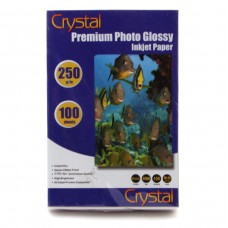 Фотопапір Crystal, глянсовий, A6 (10x15), 250 г/м², 100 арк (GL-R6-250-100)