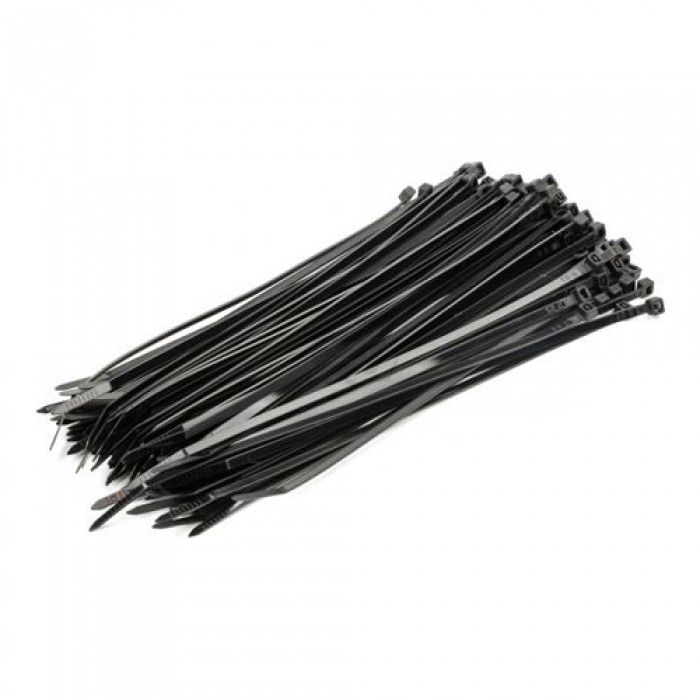 Стяжки для кабелю, 250 мм х 5,0 мм, 100 шт, Black, Ritar (CTR-B5250)