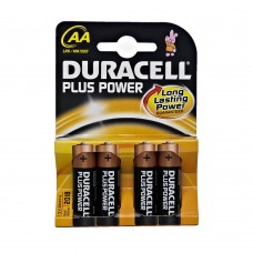 Батарейки AA, Duracell, щелочные, 4 шт, 1.5V, Blister