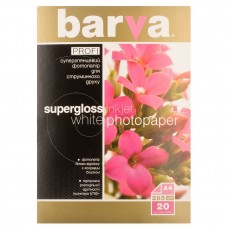 Фотопапір Barva, суперглянсовий, A4, 285 г/м², 20 арк, серія 