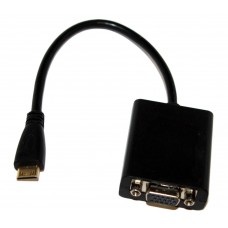 Конвертер HDMI mini на VGA мама 30 cm (YT-C-mnHDMI(M)/VGA(F)-B)