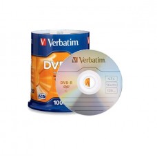 Диск DVD-R 100 Verbatim, 4.7Gb, 16x, Cake Box (43549)