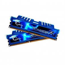 Память 4Gb x 2 (8Gb Kit) DDR3, 2400 MHz, G.Skill RipjawsX, Blue (F3-2400C11D-8GXM)