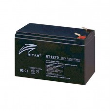 Батарея для ДБЖ 12В 7Ач Ritar RT1270 / 12V 7.0Ah / 151х65х100 мм (RT1270)