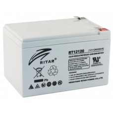 Батарея для ИБП 12В 12Ач AGM Ritar RT12120H / 12V 12.0Ah / 151х98х101 мм