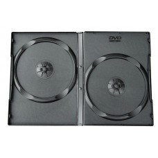 Box DVD/CD (13.5 мм х 19 мм) на 2 диска, 7 mm, Black, 100 шт