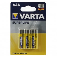 Батарейка AAA (R03), солевая, Varta, 4 шт, 1.5V, Blister (2003)