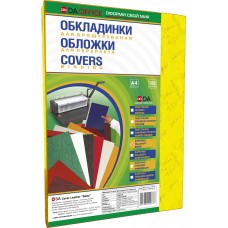 Обкладинки для брошурування D&A Art Delta Color, A4, 230 мкм, жовті, 100 шт (1220101020400)