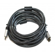 Кабель HDMI - HDMI 5 м Atcom Black/Silver, V2.0, позолоченные коннекторы (13783)