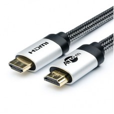 Кабель HDMI - HDMI 1 м Atcom Black, V1.4, позолочені конектори (14942)
