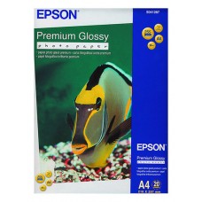 Фотобумага Epson, глянцевая, A4, 255 г/м², 20 л, Premium Series (C13S041287)