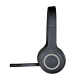 Наушники Logitech H600, Black, USB, беспроводные, микрофон (981-000342)