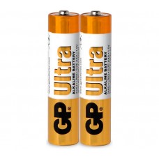 Батарейки AAA, GP Ultra, щелочные, 2 шт, 1.5V, Shrink (GP24AUEBC-2S2)