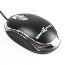 Миша Maxxter Mc-107 міні-миша оптична, USB, Black з прозорою вставкою (Mc-107)