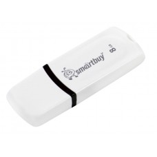 USB Flash Drive 8Gb Smartbuy Paean White / SB8GBPN-W