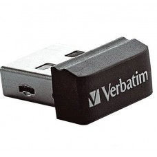 USB Flash Drive 16Gb Verbatim Store 'n' Stay NANO, Black (97464)