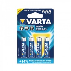 Батарейки AAA, Varta, 4 шт, щелочная, 1.5V, Blister (4903)