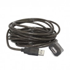 Кабель-удлинитель USB 10 м Cablexpert UAE-01-10M Black, AM/AF, активный