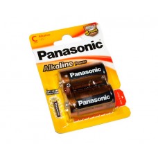 Батарейки C/LR14, Panasonic, лужна, 2 шт, 1.5V, Blister (LR14REB/2BP)