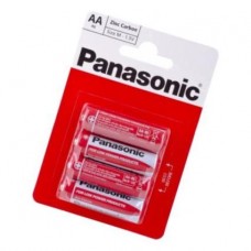 Батарейка AA (R6), солевая, Panasonic Red Zink, 4 шт, 1.5V, Blister (R6REL/4BPR)