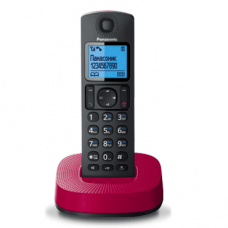 Радіотелефон Panasonic KX-TGC310UCR (Чорно-червоний), АОН, Caller ID, спікерфон