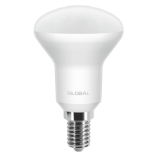 Лампа светодиодная E14, 5W, 3000K, R50, Global, 450 lm, 220V (1-GBL-153)
