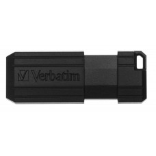 USB Flash Drive 128Gb Verbatim PinStripe, Black (49071)