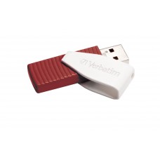 USB Flash Drive 16Gb Verbatim Store 'n' Go Swivel, Red/White (49814)