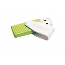 USB Flash Drive 32Gb Verbatim Store 'n' Go Swivel, Green/White (49815)