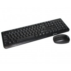 Комплект беспроводной REAL-EL Standard 555 Kit (клавиатура+мышь) Black, USB