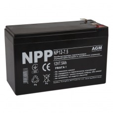 Батарея для ДБЖ 12В 7.5Ач NPP NP12-7.5