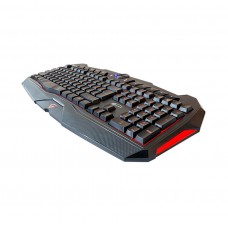 Клавиатура Gemix W-210 игровая Black, USB, регулируемая LED подсветка клавиатуры (красная, синяя)