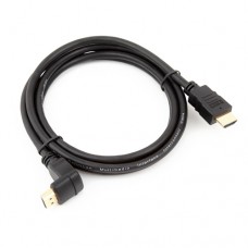 Кабель HDMI - HDMI 5 м Gemix Black, V1.4, кутовий роз'єм, позолочені конектори (GC1450-5)