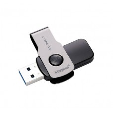 USB 3.0 Flash Drive 32Gb Kingston DT Swivel Design Metal/Black, DTSWIVL/32GB