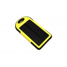 Універсальна мобільна батарея 5000 mAh, Power Bank, Black/Yellow, Solar (ES500) (2855)