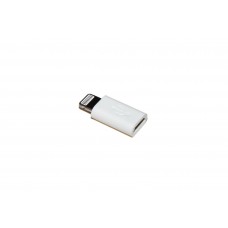Переходник micro USB - Lightning Continent White (ADP-1001WT)
