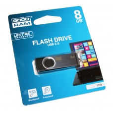 USB Flash Drive 8Gb Goodram Twister, Black (UTS2-0080K0R11)