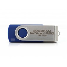 USB Flash Drive 16Gb Goodram Twister Blue / 19/8Mbps / UTS2-0160B0R11