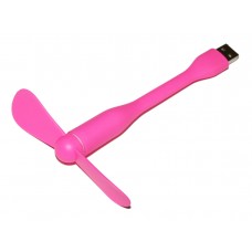 USB вентилятор Pink, на гнучкій ніжці, діаметр 90 мм