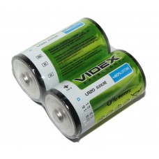 Батарейка D (LR20), щелочная, Videx, 2 шт, 1.5V, Shrink