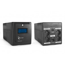 ИБП Ritar RTP1500 (900W) Proxima-D, LCD, AVR, 4st, 4xSCHUKO socket, 2x12V9Ah, plastik Case. Q2