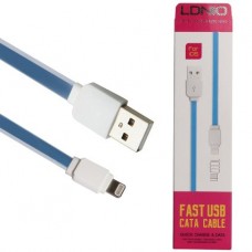 Кабель USB <-> Lightning, LDNIO, Blue, 1 м. (XS-07)