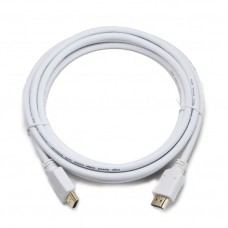 Кабель HDMI - HDMI 1.8 м Cablexpert White, V2.0, позолочені конектори (CC-HDMI4-W-6)