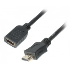 Подовжувач HDMI - HDMI 3 м Cablexpert Black, V2.0, позолочені конектори (CC-HDMI4X-10)