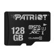 Карта памяти microSDXC, 128Gb, Class10, Patriot, SD адаптер (PSF128GMCSDXC10)