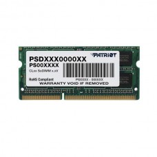 Пам'ять SO-DIMM, DDR3, 4Gb, 1600 MHz, Patriot, 1.35V (PSD34G1600L2S)