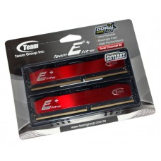 Пам'ять 8Gb x 2 (16Gb Kit) DDR4, 2400 MHz, Team Elite Plus, Black/Red (TPRD416G2400HC16DC01)