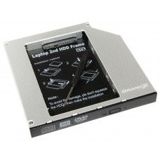 Шасі для ноутбука Grand-X, Black, 12.7 мм, для SATA 2.5