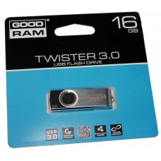 USB 3.0 Flash Drive 16Gb Goodram Twister Black / UTS3-0160K0R11